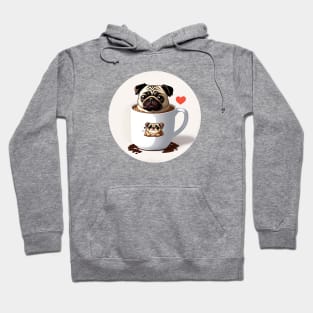 Pug in a mug Hoodie